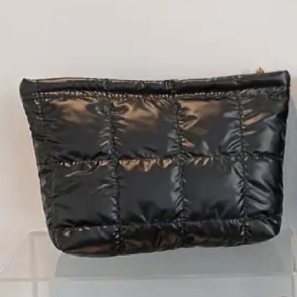 Black Quilted Pouch - Picture 2 of 3